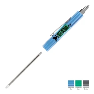 Level-rite (tm) - Level Rite Reversible Blade Screwdriver With #1 Phillips Top With A Built-in Level