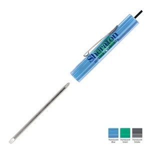 Level-rite (tm) - Level Rite Reversible Blade Screwdriver With Straight Hex Top With A Built-in Level