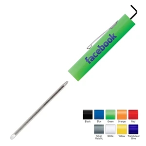 Big Jake (tm) - Big Jake Reversible Blade Pocket Screwdriver With Key Hex Tool Top