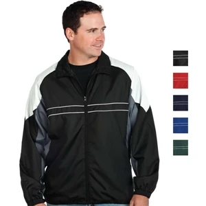Red - 3 X L - Men's Performance Wind And Water Resistant Polyester Jacket