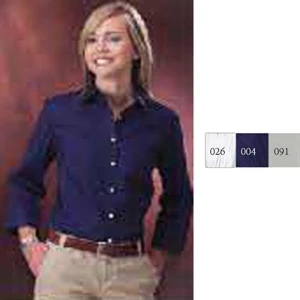 Van Heusen (r) - Dark Gray - Ladies' Long Sleeve Bd Relaxed Fit Oxford Shirt. Opportunity Buy