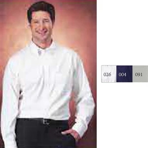 Van Heusen (r) - Blue - 60% Cotton/ 40% Polyester, 4.25 Oz Oxford Cloth Shirt. Opportunity Buy