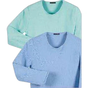 Celebrity - Aqua - Ladies' 7.5 Oz Micro-chenille Crewneck Pullover. Opportunity Buy