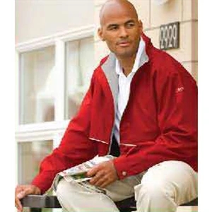 Reebok (r) Corporate - Black-lt. Gray - Jacket With Water Resistant Polyester Shell. Opportunity Buy