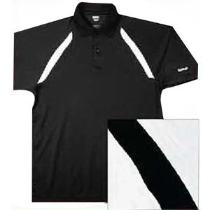 Reebok (r) - Black-white - 5.6 Oz 100% Polyester Polo. Opportunity Buy