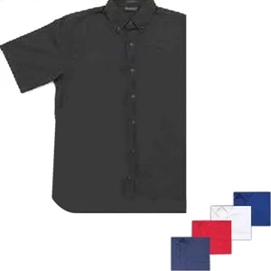Braddock - Black - Cotton/polyester Short Sleeve, Easy Care Twill Shirt. Opportunity Buy