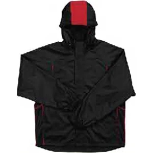 Harbour - Black-red - Wind And Water Resistant 100% Polyester Jacket. Opportunity Buy