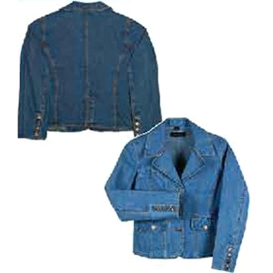 El Dorado - Ladies' Cotton Denim Jacket With Portrait-style Collar. Opportunity Buy