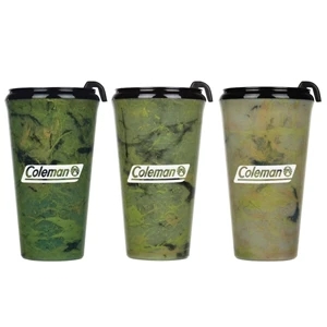 Camo - Catalog 5-7 Day Production - 16 Oz Camo-patterned Heavy Duty Plastic Tumbler With Plastic Slider Lid