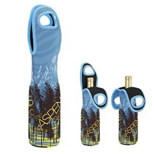 High Quality Neoprene (wetsuit Material) Tote Fits Two - 750ml Wine Bottle