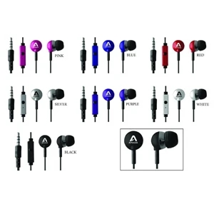 Stereo Earphone With Your Logo Printed. Perfect For Ipad, Ipod, Iphone, Mp3 Player