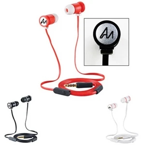 Stereo Earphone With Built-in In-line Microphone With Your Logo Printed