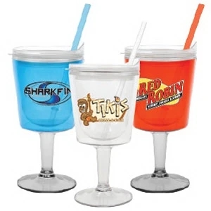 Islander - A Bpa-free Acrylic Cocktail Tumbler With Straw And Full Color Vibraprint Insert