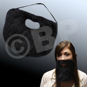 Black Beard With Elastic Band, Individually Wrapped And Priced Per Piece. Blank