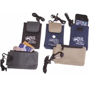 Ipouch - Vinyl/microfiber Protective Case With Lanyard For Your Ipod, Cell Phone, And More