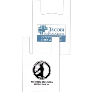 12" X 6" X 18" - Custom Printed Grip Bag With T-shirt Style Handles And 6" Side Gusset