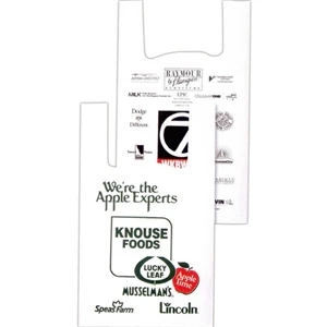 12" X 6" X 21" - Custom Printed Grip Bag With T-shirt Style Handles And 6" Side Gusset