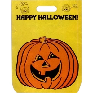 "happy Halloween" With Pumpkin Face - Stock Design 11" X 15" Halloween Trick-or-treat Bag