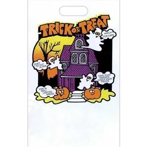 Trick Or Treat - Halloween Plastic Bag With Perforated Tear Off Coupon At Bottom Of Bag