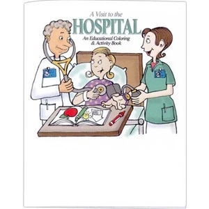 A Visit To The Hospital - Educational Coloring Book With Health Theme, 8 Pages