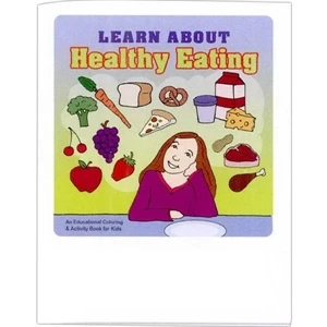 Learn About Healthy Eating - Educational Coloring Book With Health Theme, 8 Pages