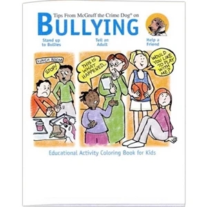 Tips On Bullying - Prevention And Safety Coloring Activity Book With 8 Pages