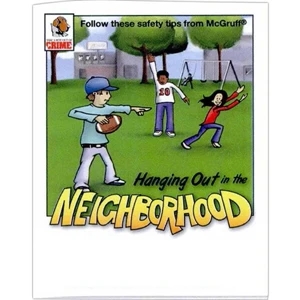 Hanging Out Int The Neighborhood Safety Tips - Prevention And Safety Coloring Activity Book With 8 Pages