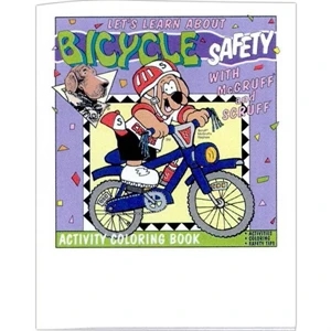 Let's Learn About Bicycle Safety - Prevention And Safety Coloring Activity Book With 8 Pages