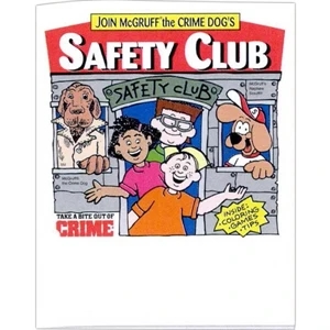 Join Mcgruff The Crime Dog's Safety Club - Prevention And Safety Coloring Activity Book With 8 Pages