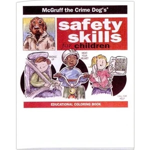 Safety Skills For Children - Prevention And Safety Coloring Activity Book With 8 Pages