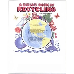 A Child's Book Of Recycling - Coloring And Activity Book With Environmental Theme, 8 Pages