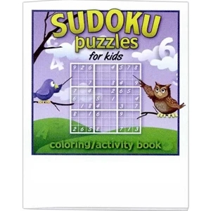 Stock Design 8 Page Coloring And Activity Book With Sudoku Puzzles For Kids