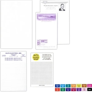 25 - Sheet Note Pad. - Custom Printed 3 3/8" X 5 1/2" Note Pad Of 15 Lb. Bond