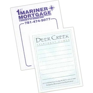 50 - Sheet Note Pad. - Custom Printed 4 1/8" X 5 1/2" Note Pad Of 15 Lb. Bond