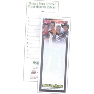 50 - Sheet Note Pad. - Custom Printed 4 1/4" X 11" Note Pad Of 15 Lb. Bond