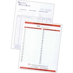 50 - Sheet Note Pad. - Custom Printed 8 1/2" X 11" Note Pad Of 15 Lb. Bond