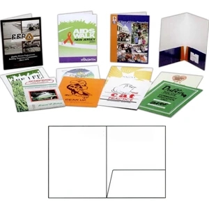 4-color - Gloss Finish Economy Presentation Folder With Flush Cut Sides And One 4" Pocket