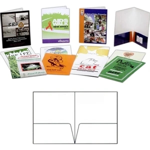 4-color - Gloss Finish Economy Presentation Folder With Flush Cut Sides And Two 4" Pockets