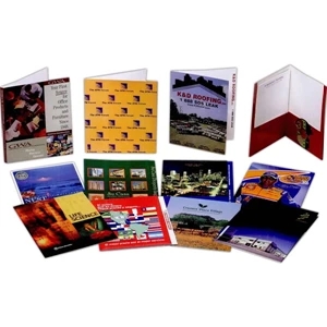 1-color - Film Laminated Presentation Folder With 1/4" Expandable Right Pocket