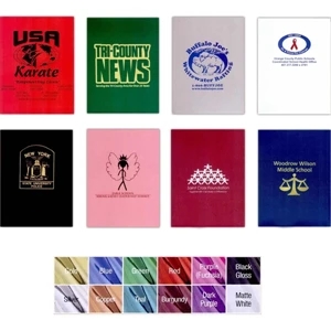 Fastfolders (r) - Solid Color Presentation Folder 12 Pt. Medium Gloss Paper Stock With Flush Cut Side