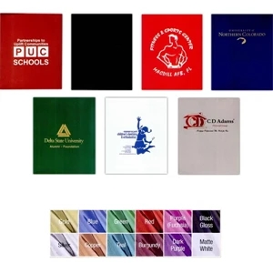 Fastfolders (r) - Laminated Solid Color Presentation Folder With Reinforced Edges And Glued Pockets