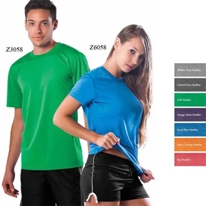 Vegas Ii-w - S- X L - Women's Short Sleeve Syntrel(tm) Micro Heather Tee
