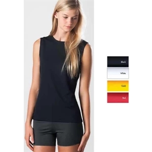 Moray - S- X L - Women's 100% Microfiber Polyester Sleeveless Training T-shirt