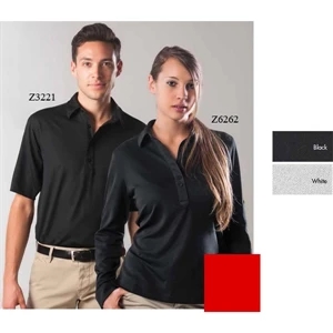 Oxford - S- X L - Polo Short Sleeve Syntrel(tm) Coolmax Dress Polo With Button Down Collar