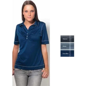 Key West-w - X S- X L - Women's 100% Microfiber Polyester Short Sleeve Polo