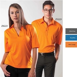 Colburg - S- X L - Short Sleeve Syntrel(tm) Micro Heather Polo, 100% Polyester
