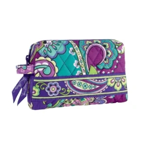 Small Cosmetic;vera Bradley - Bittersweet - Plastic Lined And Equipped With A Side Carry Loop Cosmetic Bag. Blank