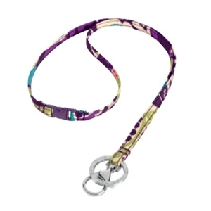 Breakaway;vera Bradley - Bittersweet - Lanyard With Breakaway Push-buckle And Signature Ring Keeps Keys Safe. Blank
