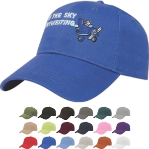 Value Series - Light Weight Low Profile Six Panel Structured Cap Made Of Brushed Cotton Twill