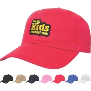 Value Series - Youth Light Weight Low Profile Six Panel Structured Cap With Two Piece Velcro